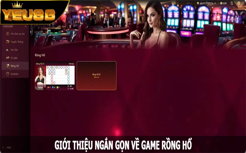 Giới thiệu ngắn gọn về game Rồng Hổ tại Yeu88