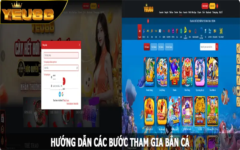 Hướng dẫn các bước tham gia bắn cá tại Yeu88