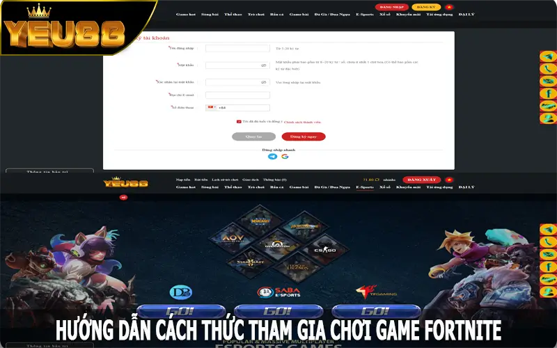 Hướng dẫn cách thức tham gia chơi game Fortnite dễ dàng