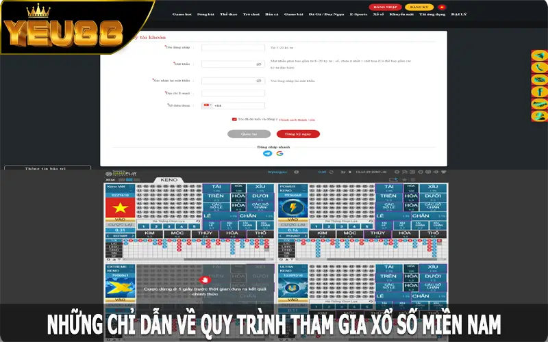 Những chỉ dẫn về quy trình tham gia xổ số miền Nam