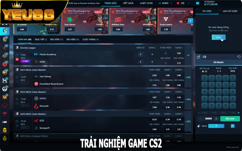 Trải nghiệm game CS2 với cơ hội nhận thưởng lớn