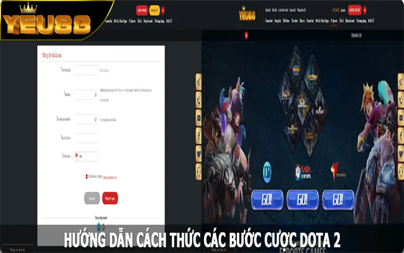 Hướng dẫn cách thức các bước cược Dota 2 đơn giản nhất